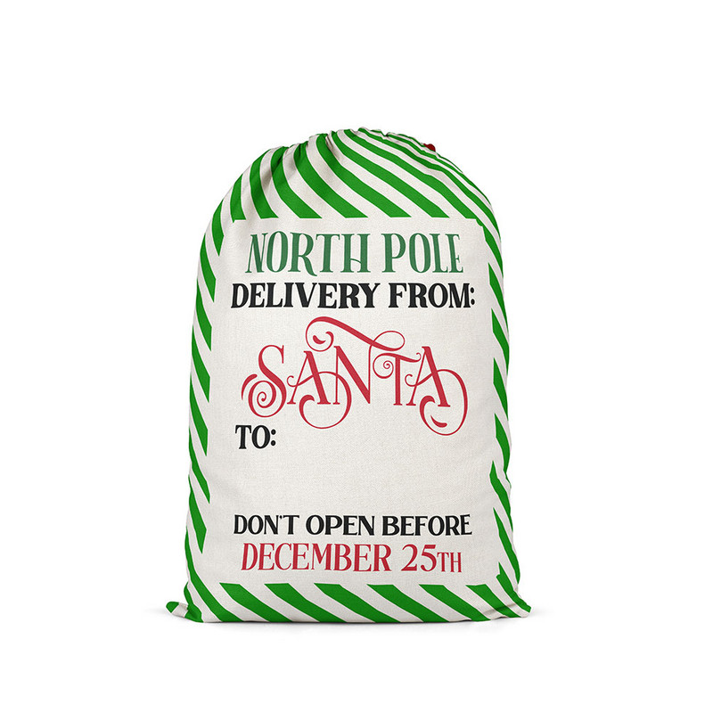 Božićni Elk Vrećica za poklon Dječak Djevojčica Party Bomboni Džep s uzicom Prilagodi Čestitka Sretan Božić Poklon Čarapa Shopping Mall