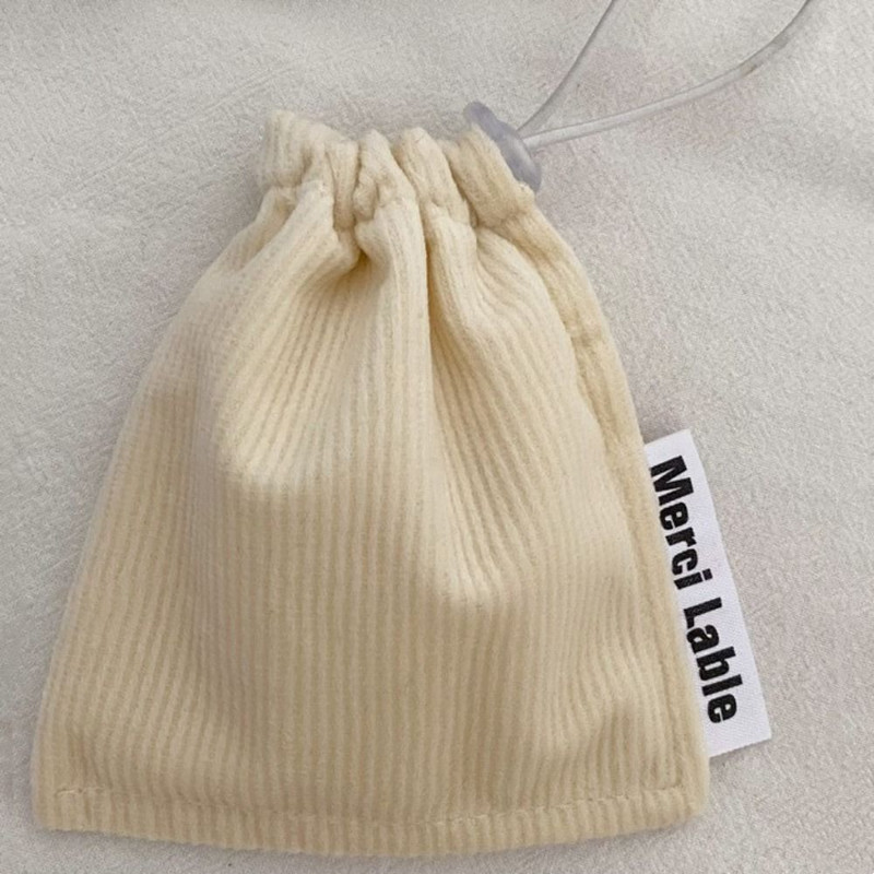 Geantă din velur cu șnur Koren, culoare solidă, căști, organizator de bijuterii, posetă cosmetică, ruj, pandantiv, ornamente, pungă de depozitare