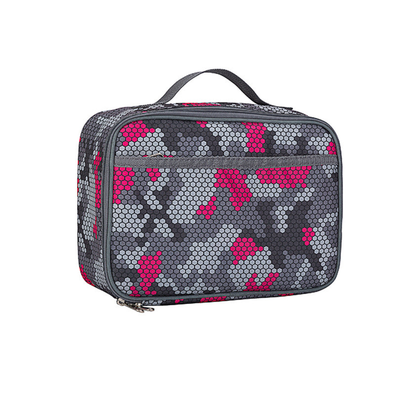 Bento Lunch Box Pick Kék Oxford vászonszigetelő csíkos dinoszaurusztáska Négyzet alakú diák ebédtáska férfiaknak