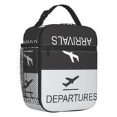 Izolovaná obedová taška na prílet a odlet letu pre kempovanie, cestovanie, lietadlo, pilot, chladiaci box, termálna bento taška pre ženy a deti
