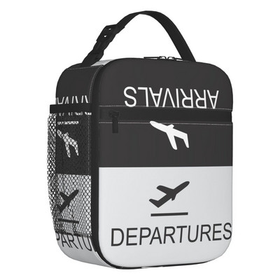 Izolovaná obedová taška na prílet a odlet letu pre kempovanie, cestovanie, lietadlo, pilot, chladiaci box, termálna bento taška pre ženy a deti