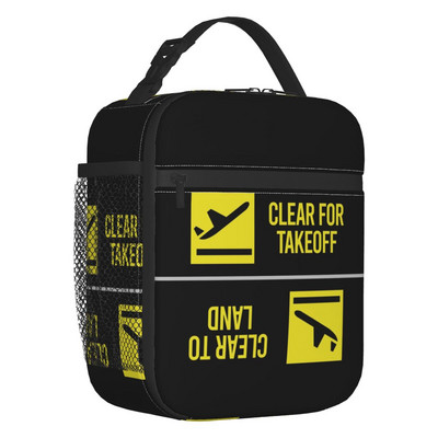 Izolovaná obedová taška na prílet a odlet letu pre kempovanie, cestovanie, lietadlo, pilot, chladiaci box, termálna bento taška pre ženy a deti