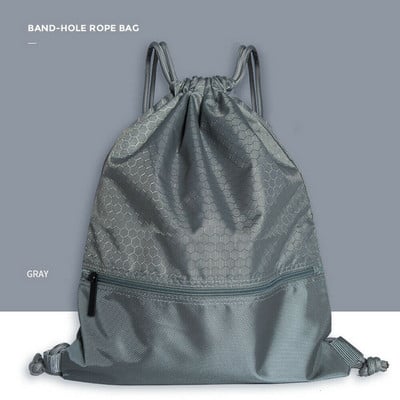Rucsac cu șnur din poliester pentru bărbați, 2022, geantă de fitness, geantă de sport pentru școală, geantă nouă cu șnur