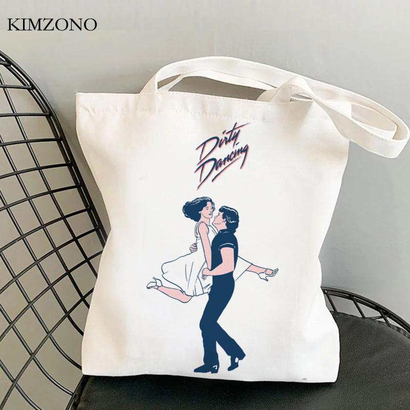 Dirty Dancing torba za kupovinu torba za recikliranje platnena torba za višekratnu upotrebu bolsa bolsas de tela velika torba boodschappentas sac cabas grab