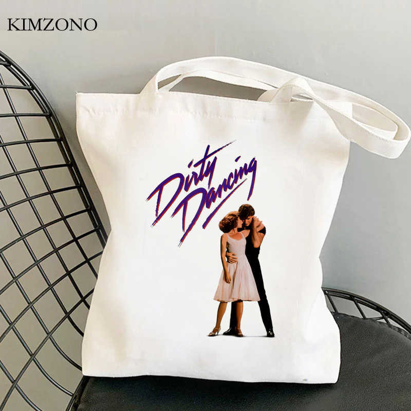 Dirty Dancing torba za kupovinu torba za recikliranje platnena torba za višekratnu upotrebu bolsa bolsas de tela velika torba boodschappentas sac cabas grab