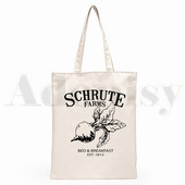 Geanta de mână Harajuku de mare capacitate pentru femei Geanta de cumpărături The Office TV Show Dunder Mifflin Paper Company Genți de pânză de umăr