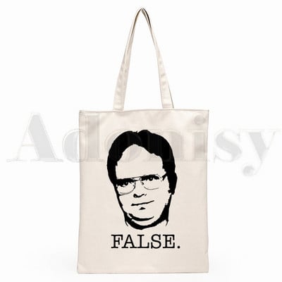 Geanta de mână Harajuku de mare capacitate pentru femei Geanta de cumpărături The Office TV Show Dunder Mifflin Paper Company Genți de pânză de umăr