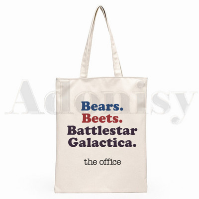 Geanta de mână Harajuku de mare capacitate pentru femei Geanta de cumpărături The Office TV Show Dunder Mifflin Paper Company Genți de pânză de umăr