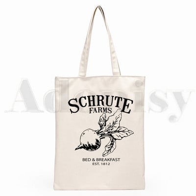 Geanta de mână Harajuku de mare capacitate pentru femei Geanta de cumpărături The Office TV Show Dunder Mifflin Paper Company Genți de pânză de umăr