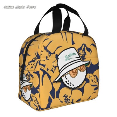 Malbon 7 Geantă de prânz de golf izolată pentru femei și bărbați, cutie frigorifică portabilă reutilizabilă pentru picnic, călătorie, mărime unică