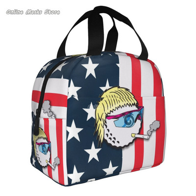 Malbon 7 Geantă de prânz de golf izolată pentru femei și bărbați, cutie frigorifică portabilă reutilizabilă pentru picnic, călătorie, mărime unică