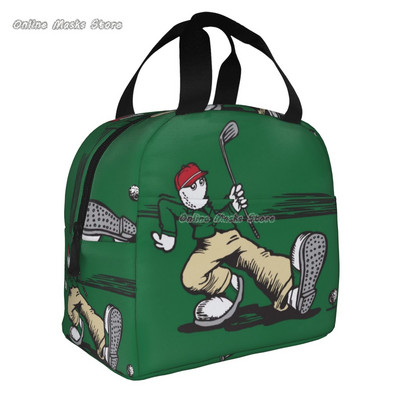 Malbon 7 Geantă de prânz de golf izolată pentru femei și bărbați, cutie frigorifică portabilă reutilizabilă pentru picnic, călătorie, mărime unică
