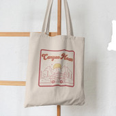 Női vásárló táska Canyon Moon nyomtatott Kawaii táska Vásárlás vászon Shopper Bag lány kézitáska Vállas női táska