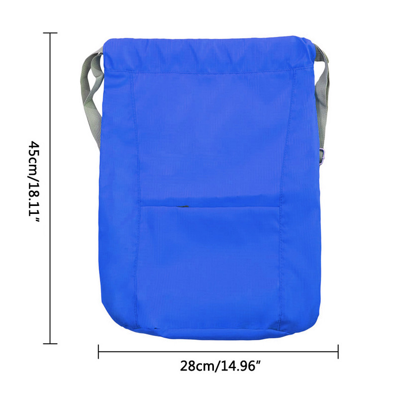 Rucsacuri cu șnur de mare capacitate pentru plajă Rucsac cu șnur cu fermoar portabil Pânză Oxford pentru sport de înot pentru yoga fitness