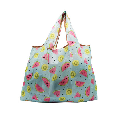 Geantă de cumpărături, pliabilă, portabilă, pentru imprimarea fructelor, genți de mână pentru băcănie, depozitare în supermarket, suport reutilizabil de mare capacitate pentru desene animate