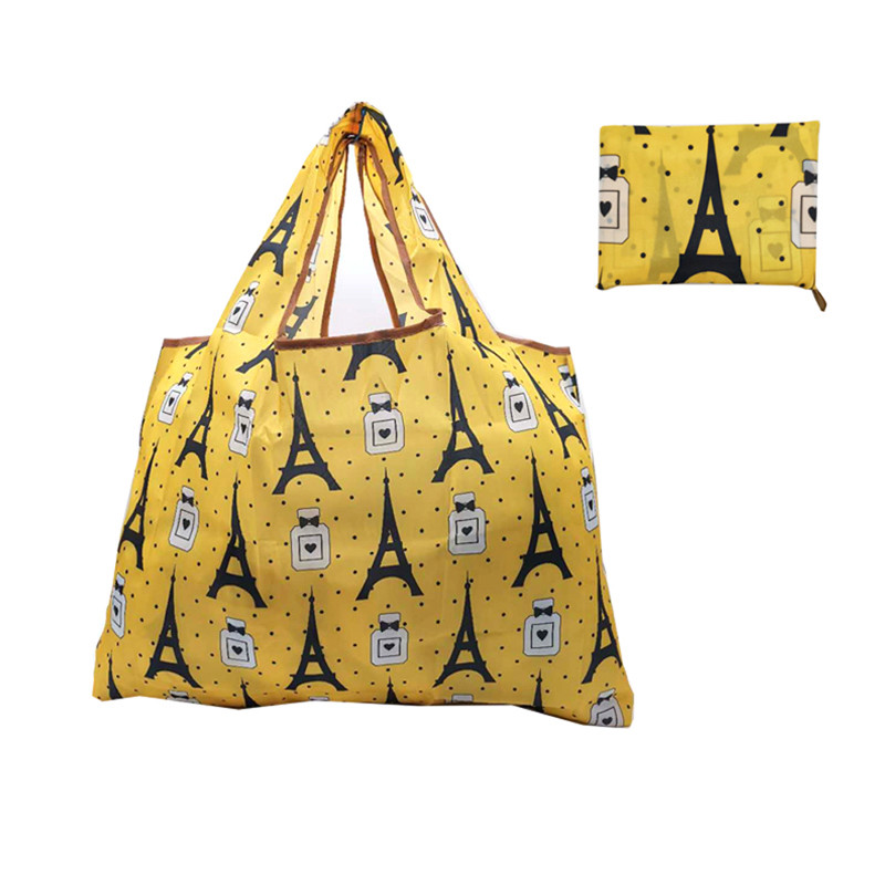 Geantă de cumpărături, pliabilă, portabilă, pentru imprimarea fructelor, genți de mână pentru băcănie, depozitare în supermarket, suport reutilizabil de mare capacitate pentru desene animate