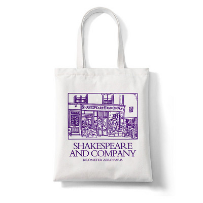 Shakespeare Print Γυναικεία πάνινη τσάντα ώμου υψηλής χωρητικότητας Τσάντα tote Αισθητική Τσάντες αγορών Βαμβακερές τσάντες χειρός Τσάντα βιβλίων για κορίτσια