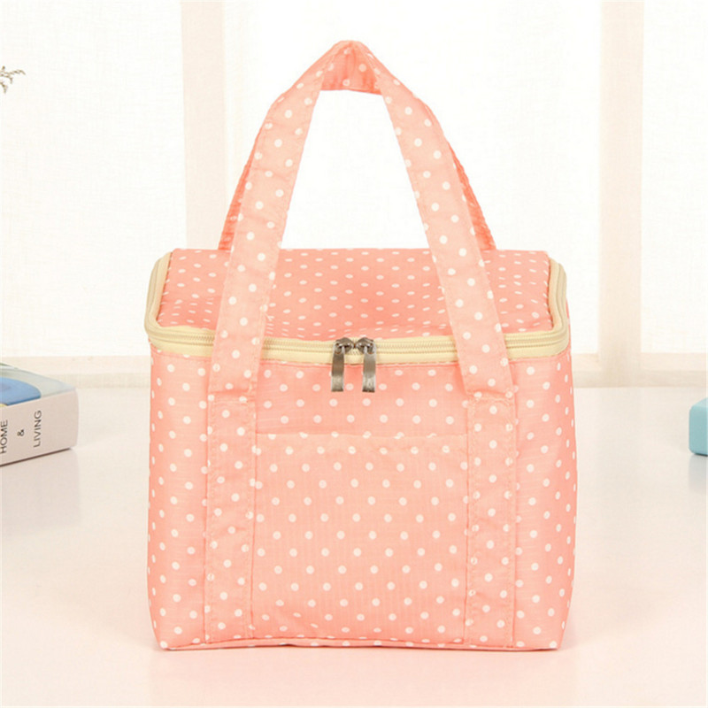 Karsto pusdienu maisiņš, izolēts aukstā punkta drukas piknika pārnēsāšanas futrālis, termiski pārnēsājama pusdienu kaste Bento maisiņš pusdienu konteinera pārtikas uzglabāšanas soma