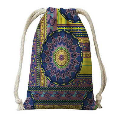 Bohemia Printing Moterų poliesterio virvių kuprinė Bid Pack Pass Travel Pack