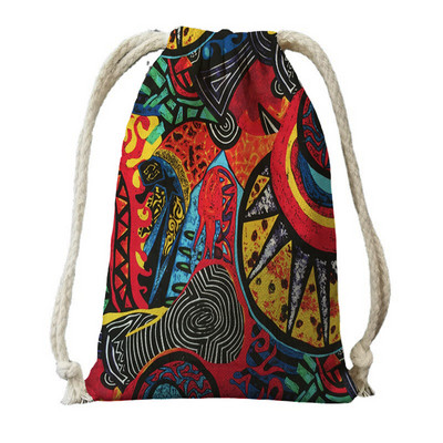 Bohemia Printing Moterų poliesterio virvių kuprinė Bid Pack Pass Travel Pack