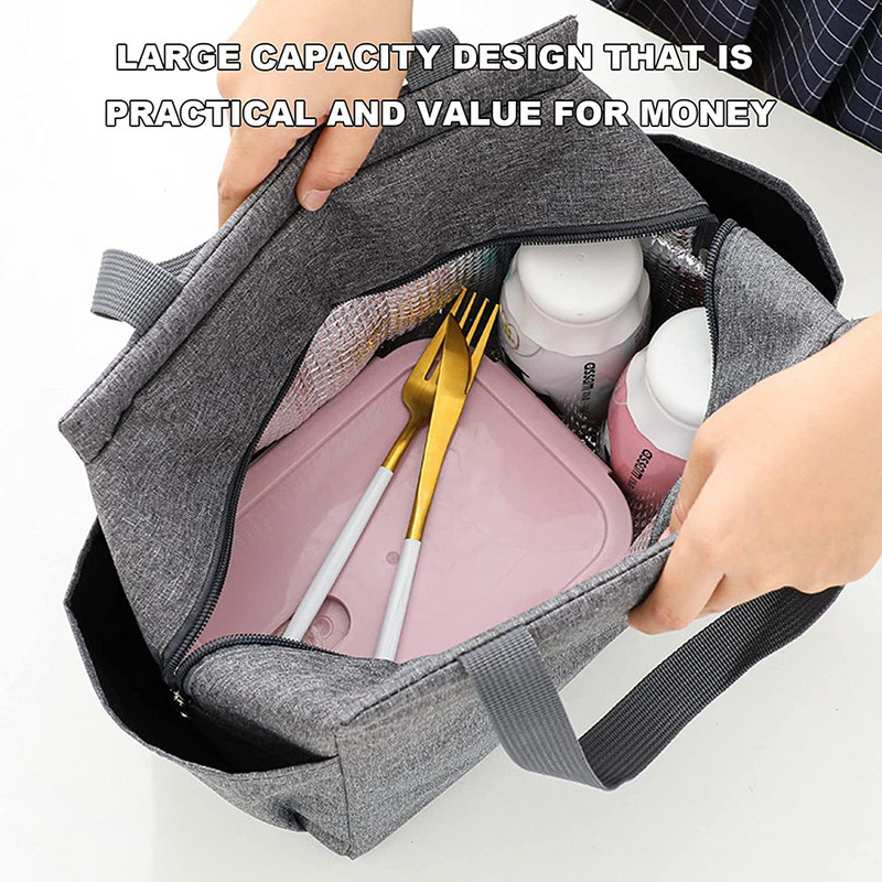 Tepelne izolovaná obedárová taška pre ženy a dievčatá, prenosná taška s potlačou psa, chladiaci obedár s veľkou kapacitou, úložný box na potraviny
