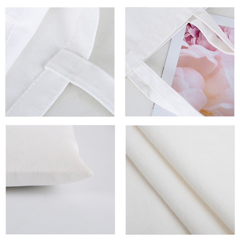 Divat Női Fehér Bevásárlótáskák Menyasszonycsapat Lánybúcsú Újrafelhasználható vászontáska Esküvői Ajándék Eco válltáska