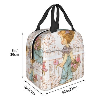 Sarah Kay Insulated Lunch Box Tote Cooler Bag Bento Pouch Lunch Container Τσάντα αποθήκευσης τροφίμων