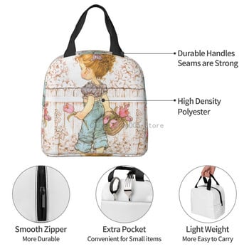 Sarah Kay Insulated Lunch Box Tote Cooler Bag Bento Pouch Lunch Container Τσάντα αποθήκευσης τροφίμων