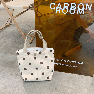 Retro ručna torbica od samta Književna studentska torba za ručak u šahovnici Prijenosna kutija za ručak Mini velika torbica Ženska Bolsas De Almuerzo