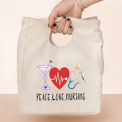 Dječja toplinska torba za ručak Platnena torba za piknik Prepuna hrane Rashladne torbe Putna medicinska sestra Izolirana kutija za večeru Tote Organizator Ženske torbice