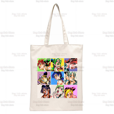 Jojo Bizarre Adventure Geanta Kujo Genți de umăr Genți de umăr Cumpărături ocazionale JOLYNE CUJOH Geanta de mână Stone Ocean pentru femei Geantă elegantă din pânză