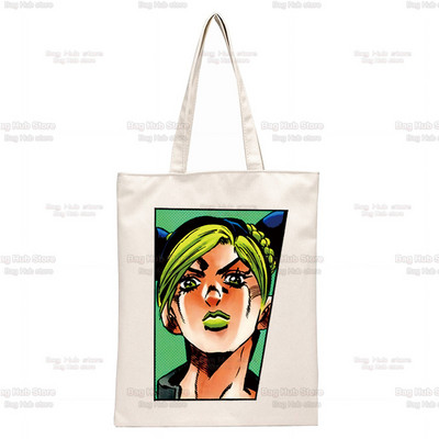 Jojo Bizarre Adventure Geanta Kujo Genți de umăr Genți de umăr Cumpărături ocazionale JOLYNE CUJOH Geanta de mână Stone Ocean pentru femei Geantă elegantă din pânză