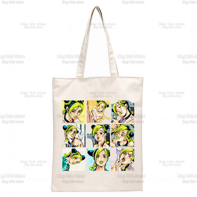 Jojo Bizarre Adventure Geanta Kujo Genți de umăr Genți de umăr Cumpărături ocazionale JOLYNE CUJOH Geanta de mână Stone Ocean pentru femei Geantă elegantă din pânză