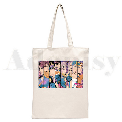 Jojo Bizarre Adventure Geanta Kujo Genți de umăr Genți de umăr Cumpărături ocazionale JOLYNE CUJOH Geanta de mână Stone Ocean pentru femei Geantă elegantă din pânză