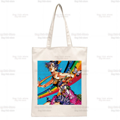 Jojo Bizarre Adventure Geanta Kujo Genți de umăr Genți de umăr Cumpărături ocazionale JOLYNE CUJOH Geanta de mână Stone Ocean pentru femei Geantă elegantă din pânză