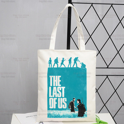 The Last of Us Shopper Bevásárlótáska Joel Ellie Tote válltáska Fireflies Vászontáskák Nagy fertőzött Stage 3 Firefly kézitáska
