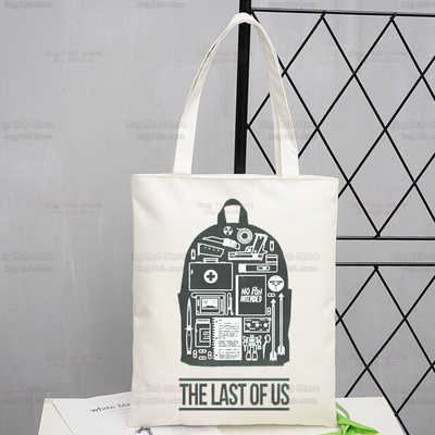 The Last of Us Shopper Bevásárlótáska Joel Ellie Tote válltáska Fireflies Vászontáskák Nagy fertőzött Stage 3 Firefly kézitáska