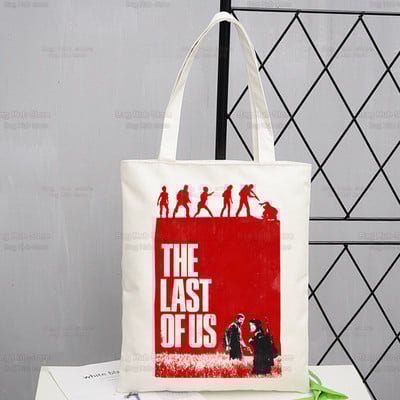 The Last of Us Shopper Bevásárlótáska Joel Ellie Tote válltáska Fireflies Vászontáskák Nagy fertőzött Stage 3 Firefly kézitáska