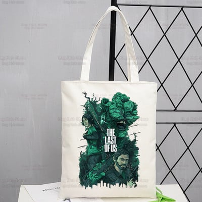 The Last of Us Shopper Bevásárlótáska Joel Ellie Tote válltáska Fireflies Vászontáskák Nagy fertőzött Stage 3 Firefly kézitáska