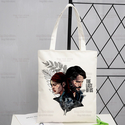 The Last of Us Shopper Bevásárlótáska Joel Ellie Tote válltáska Fireflies Vászontáskák Nagy fertőzött Stage 3 Firefly kézitáska