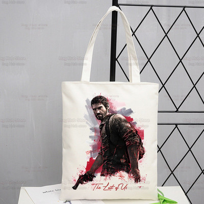 The Last of Us Shopper Bevásárlótáska Joel Ellie Tote válltáska Fireflies Vászontáskák Nagy fertőzött Stage 3 Firefly kézitáska