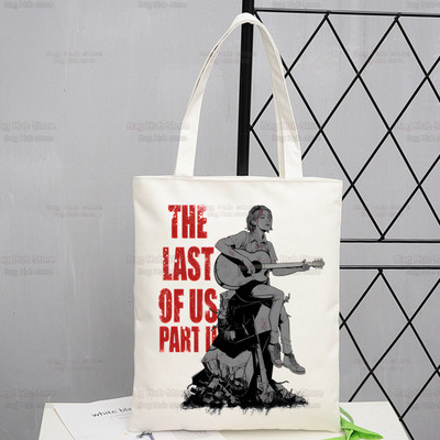 The Last of Us Shopper Bevásárlótáska Joel Ellie Tote válltáska Fireflies Vászontáskák Nagy fertőzött Stage 3 Firefly kézitáska