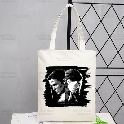 The Last of Us Shopper Bevásárlótáska Joel Ellie Tote válltáska Fireflies Vászontáskák Nagy fertőzött Stage 3 Firefly kézitáska