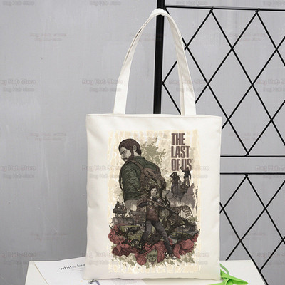 The Last of Us Shopper Bevásárlótáska Joel Ellie Tote válltáska Fireflies Vászontáskák Nagy fertőzött Stage 3 Firefly kézitáska