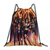 Kiss The Band - Destroyer Fire Logo 1 Torbe s uzicom Ruksaci Muška torba Ženska torba Muški ruksak Ruksak s uzicom