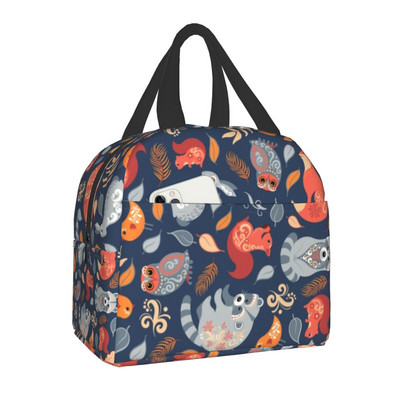 Cottagecore Aesthetic Cute Vintage Γυναικείες τσάντες με θερμομόνωση βατράχου και σαλιγκαριού Φορητό κουτί φαγητού αποθήκευσης γεύματος