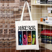 Maneskin Hip Hop Gothic Punk Rock Graphic Korėja Ulzzang Pirkėjų krepšys Drobinis krepšys Rankinės Moteriškas krepšys Harajuku Pečių krepšiai