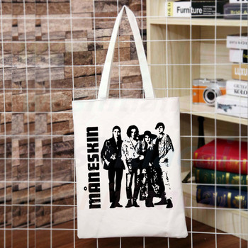 Maneskin Hip Hop Gothic Punk Rock Graphic Κορέα Ulzzang Shopper Τσάντα καμβά τσάντα tote Τσάντες γυναικείες τσάντες τσάντες ώμου Harajuku