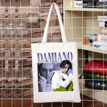 Maneskin Hip Hop Gothic Punk Rock Graphic Κορέα Ulzzang Shopper Τσάντα καμβά τσάντα tote Τσάντες γυναικείες τσάντες τσάντες ώμου Harajuku