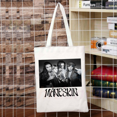 Maneskin Hip Hop Gothic Punk Rock Graphic Korėja Ulzzang Pirkėjų krepšys Drobinis krepšys Rankinės Moteriškas krepšys Harajuku Pečių krepšiai